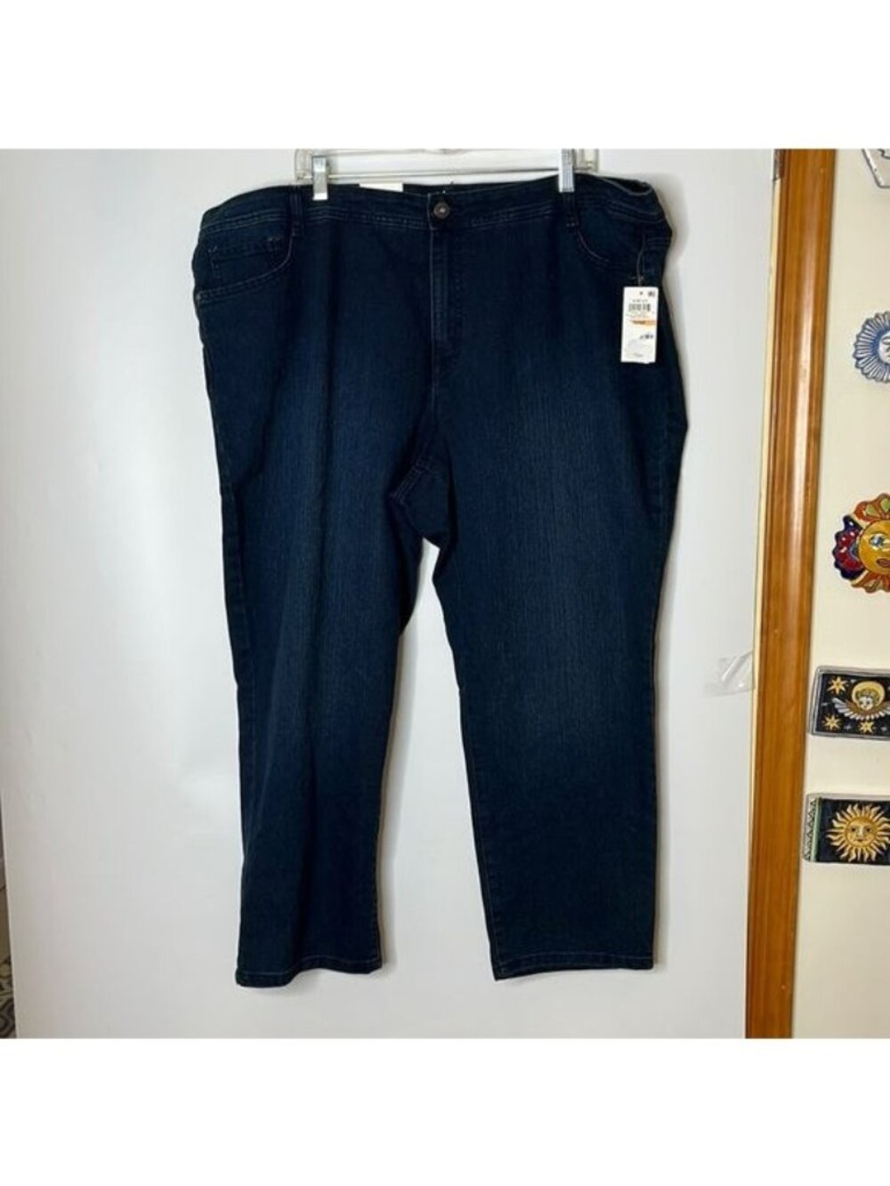 NWT Style & Co Womens Blue Denim High-Rise Slim Leg Jeans PETITE PLUS SIZE 24WP